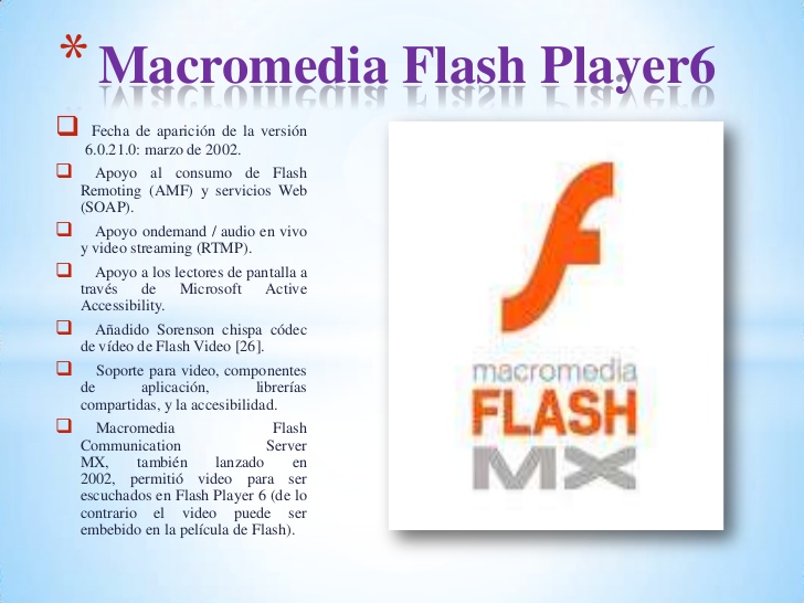 Free Macromedia Flash Player 6.0 R21 Software